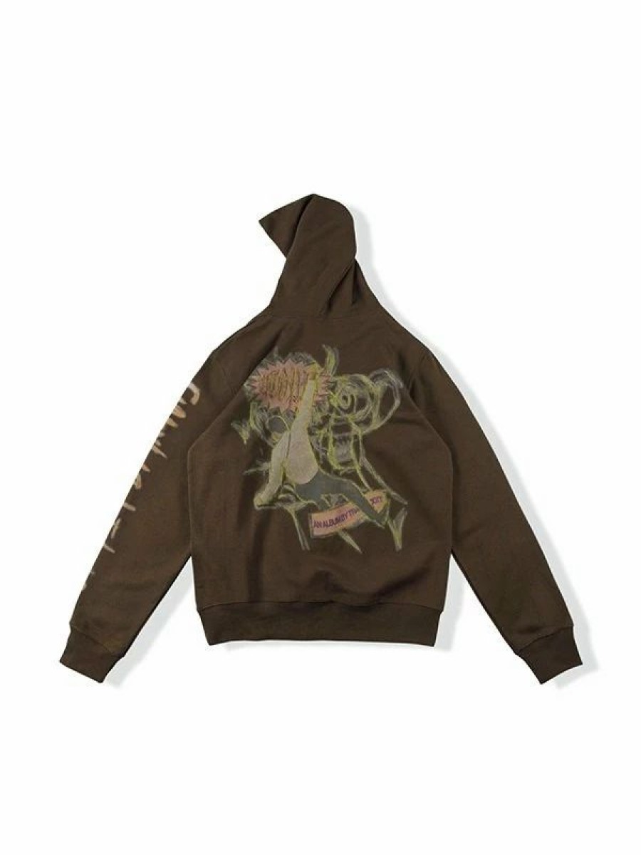 Outerwear | * Men'S Hand Painted Graffiti Graphic Hoodie