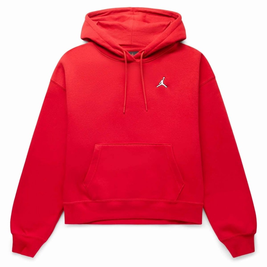 Women'S | * Air Jordan Women'S Jordan Brooklyn Hoodie Gym Red/White [687]