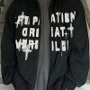 Outerwear | * Men'S Blurred Letter Graphic Zip Up Hoodie