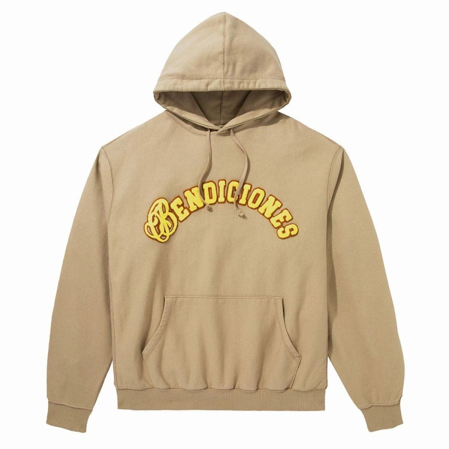 Hoodies & Sweatshirts | * Embroidered Bendiciones Hoodie Sand