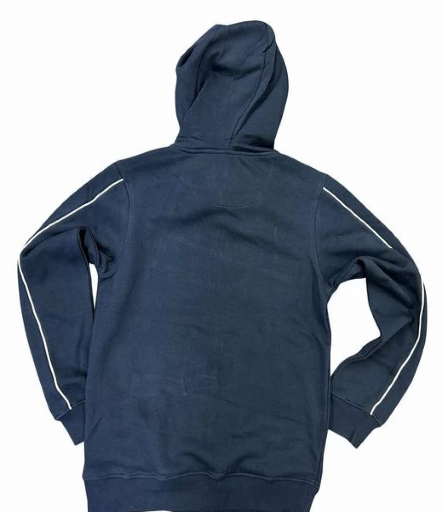 Mens Tops | * Men'S A. Tiziano Navy "Reed" Full Zip Fleece Hoodie M