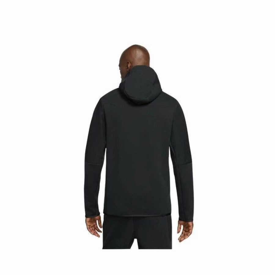 Mens Tops | * Men'S Nike Sportswear Black Tech Fleece Pullover Hoodie (Dd5174 010) S