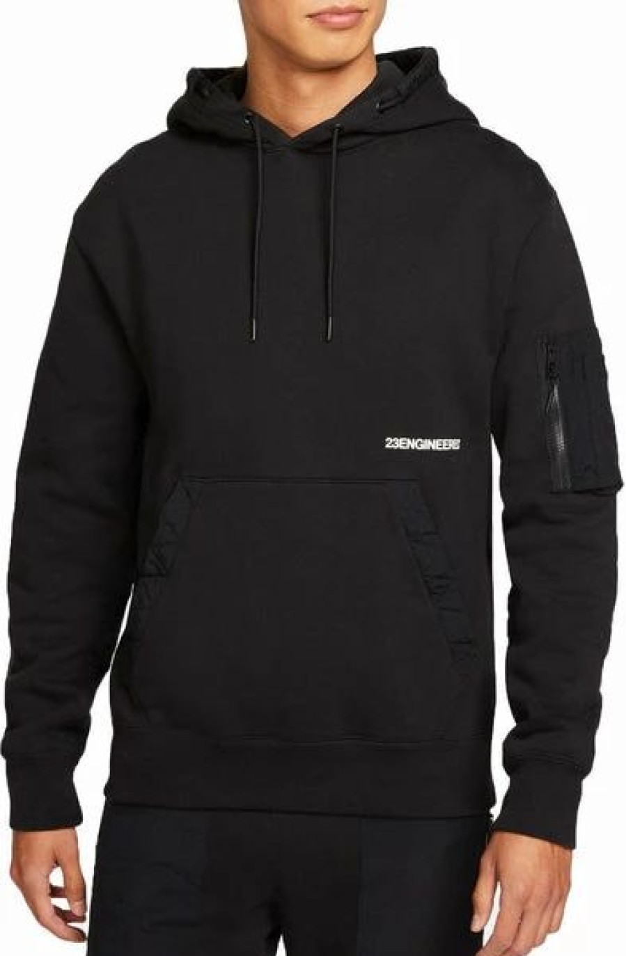 Mens Tops | * Men'S Jordan Black 23 Engineered Pullover Hoodie (Da7178 010) L