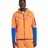 Mens Tops | * Men'S Nike Sportswear Hot Curry/Pink/Blue/Black Tech Fleece Full-Zip Hoodie S