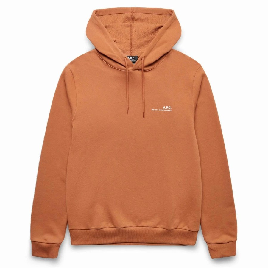 Hoodies & Sweatshirts | * A.P.C. Item Logo Hoodie Terracotta