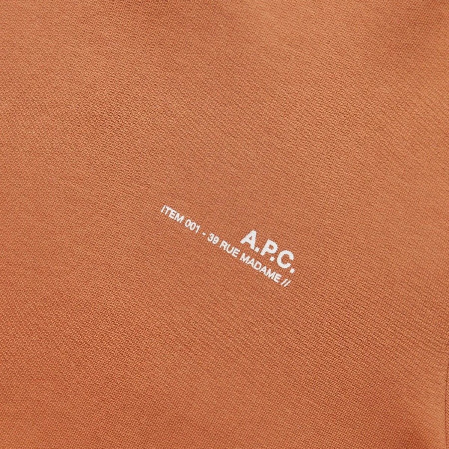 Hoodies & Sweatshirts | * A.P.C. Item Logo Hoodie Terracotta