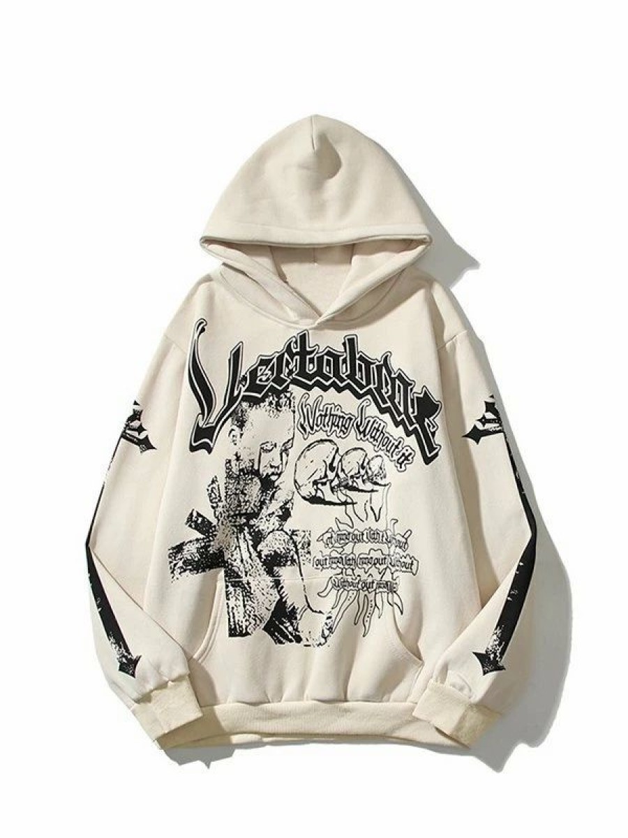 Outerwear | * Men'S Grungy Pullover Graphic Hoodie