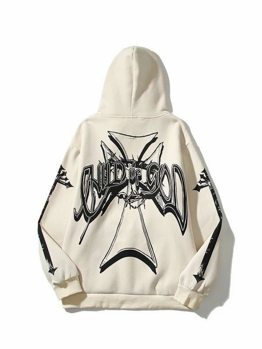 Outerwear | * Men'S Grungy Pullover Graphic Hoodie