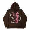 Outerwear | * Oversized Angel World Graphic Zip Up Hoodie