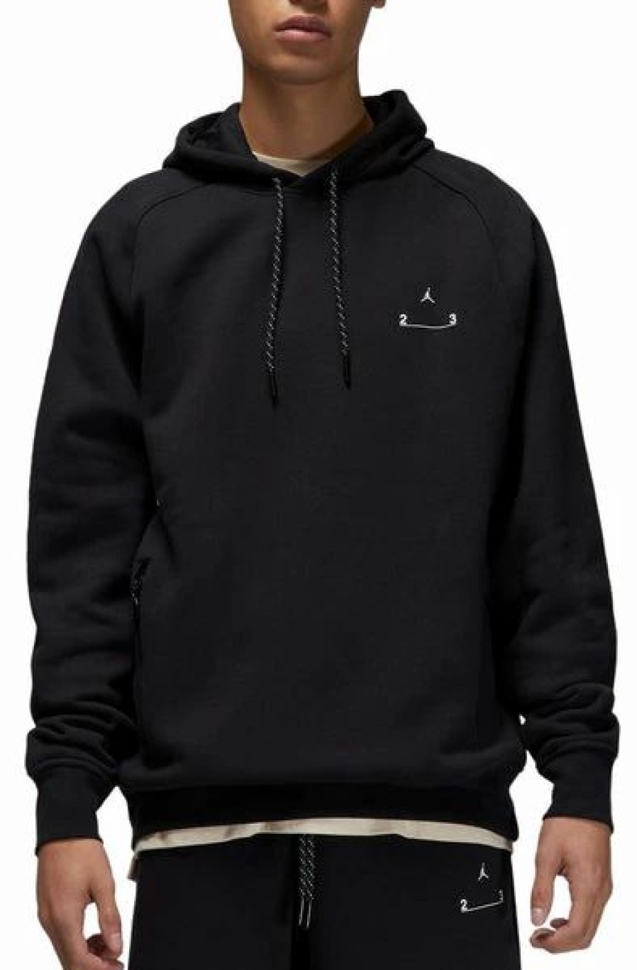 Mens Tops | * Men'S Jordan Black 23 Engineered Pullover Hoodie (Dq7881 010) 3Xl