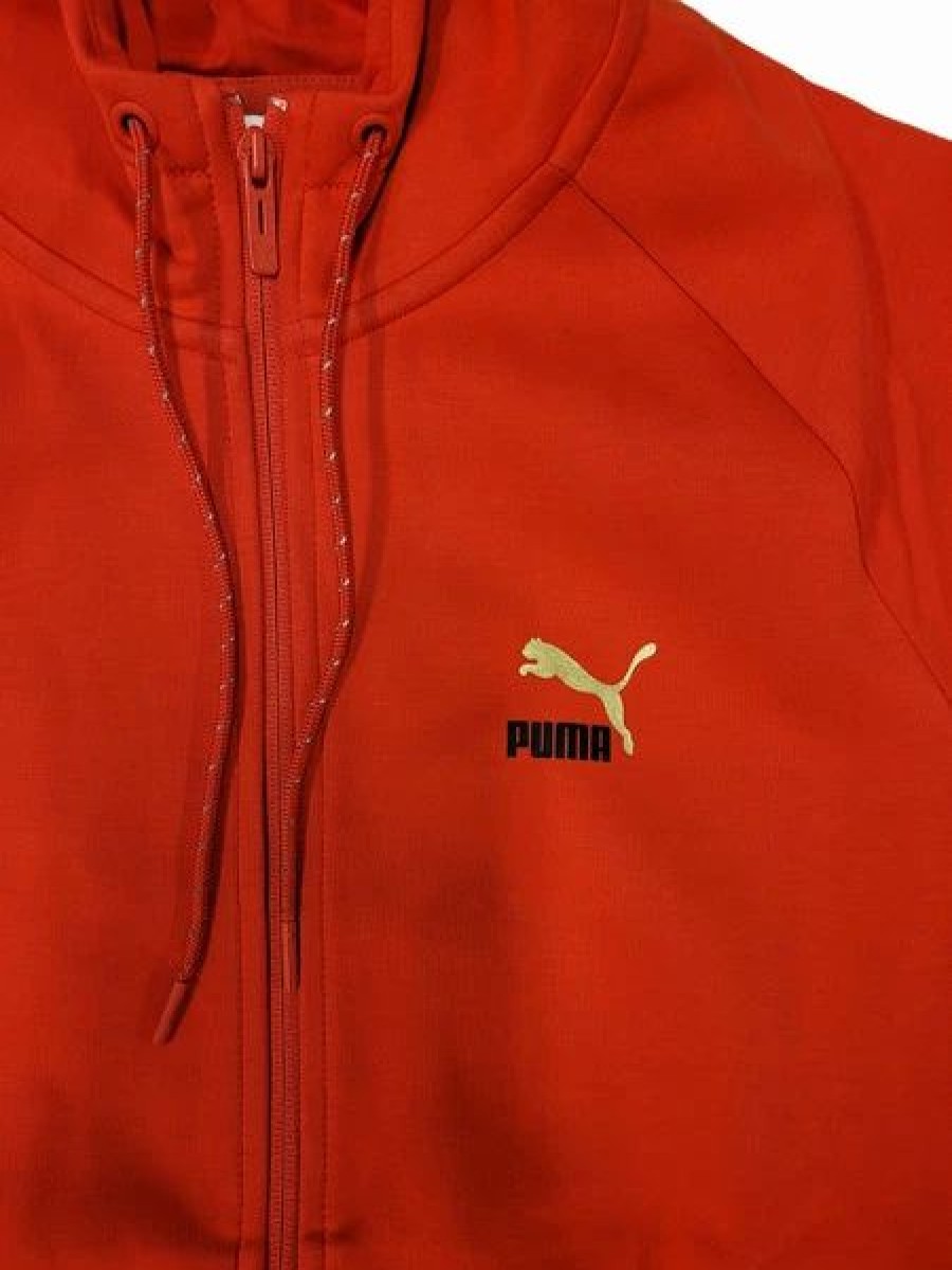 Mens Tops | * Men'S Puma High Risk Red Classics Tech Fz Hoodie Dk S