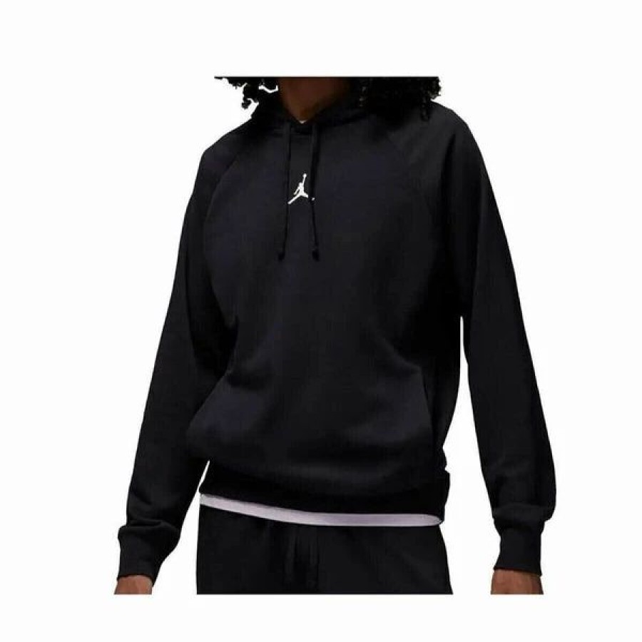 Mens Tops | * Men'S Jordan Black Dri-Fit Sport Crossover Fleece Hoodie (Dq7327 010) S