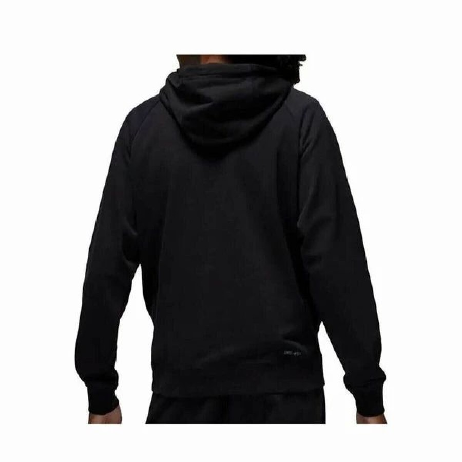 Mens Tops | * Men'S Jordan Black Dri-Fit Sport Crossover Fleece Hoodie (Dq7327 010) S