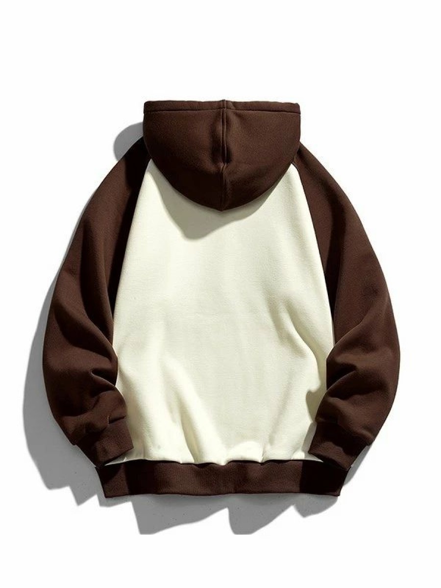 Outerwear | * Men'S Color Block Pullover Hoodie