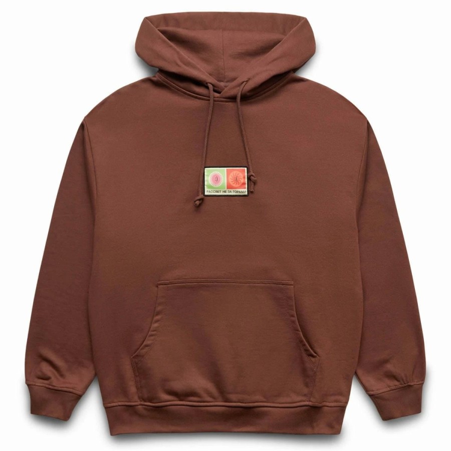 Hoodies & Sweatshirts | * Patch Hoodie Knit Brown