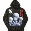 Outerwear | * Men'S Skull Graphic Black Pullover Hoodie