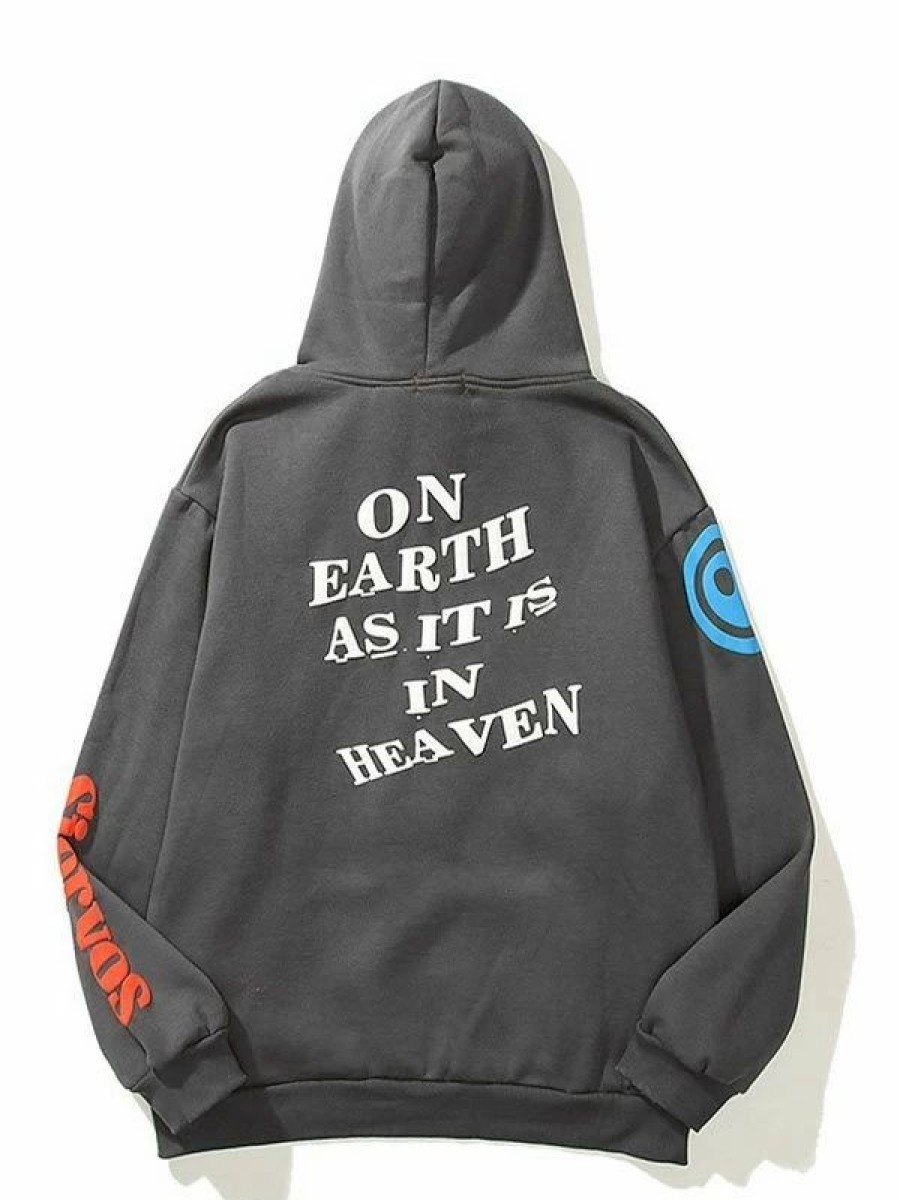 Outerwear | * Men'S Earth Heaven Letter Print Hoodie