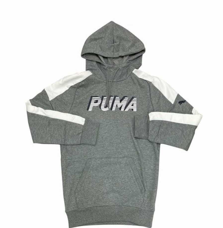 Mens Tops | * Men'S Puma Medium Grey Modern Sports Hoodie Xs