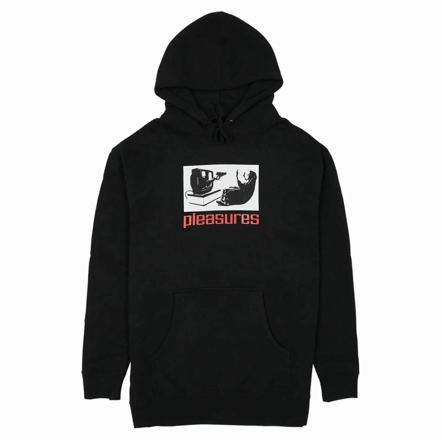 Hoodies & Sweatshirts | * Pleasures Tv Hoodie Black