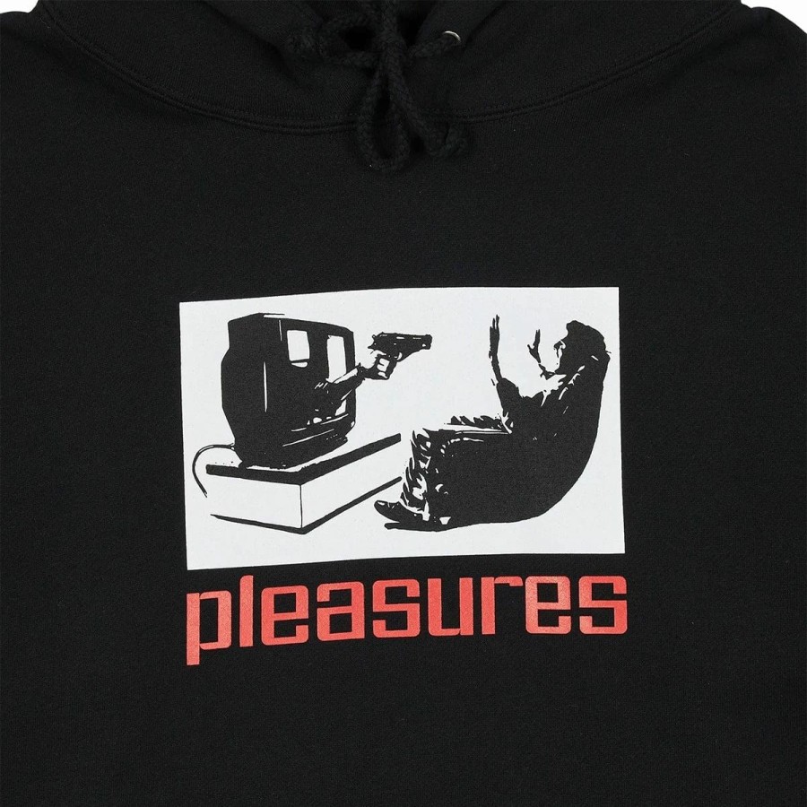 Hoodies & Sweatshirts | * Pleasures Tv Hoodie Black