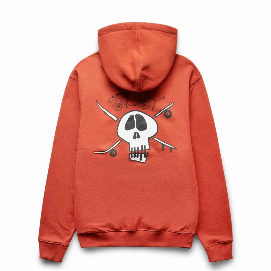 Hoodies & Sweatshirts | * Surf Skate Skull Hoodie Brick