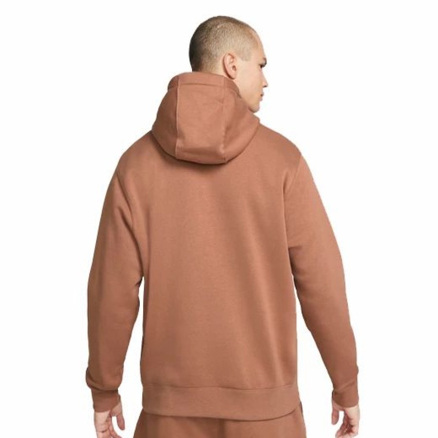 Mens Tops | * Men'S Nike Sportswear Mineral Clay/White Fleece Pullover Hoodie (Bv2654 215) S