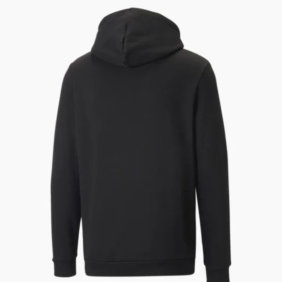 Mens Tops | * Men'S Puma Black Ess+ Big Logo Hoodie (849864 01) S