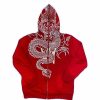 Outerwear | * Men'S Dragon Graphic Zip Up Hoodie