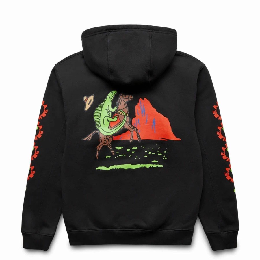 Hoodies & Sweatshirts | * Lizard Cowboy Hoodie Black