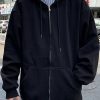 Outerwear | * Men'S Simple Basic Zip Up Hoodie