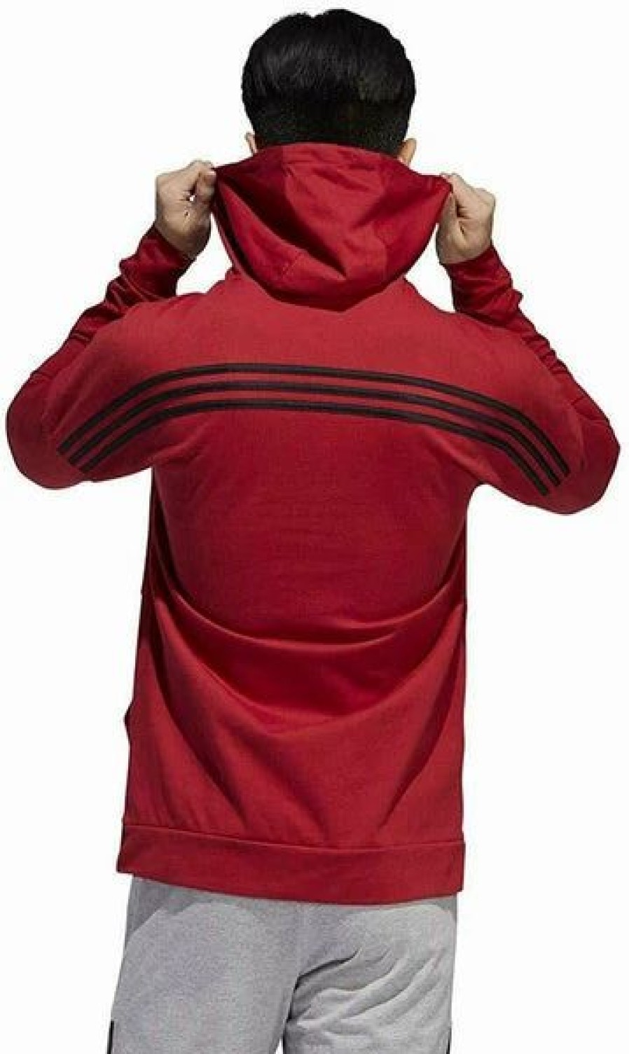 Mens Tops | * Adidas Active Maroon/Black Bts Tp Pullover Hoodie S