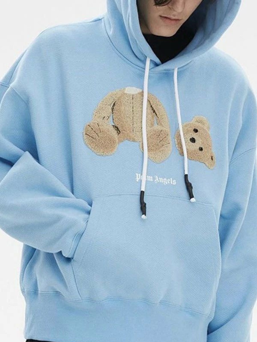 Outerwear | * Men'S Toweling Bear Embroidered Hoodie