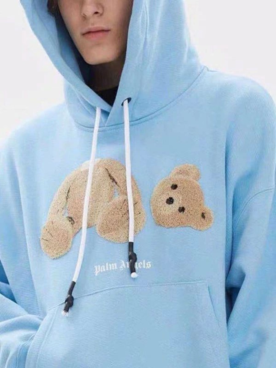 Outerwear | * Men'S Toweling Bear Embroidered Hoodie