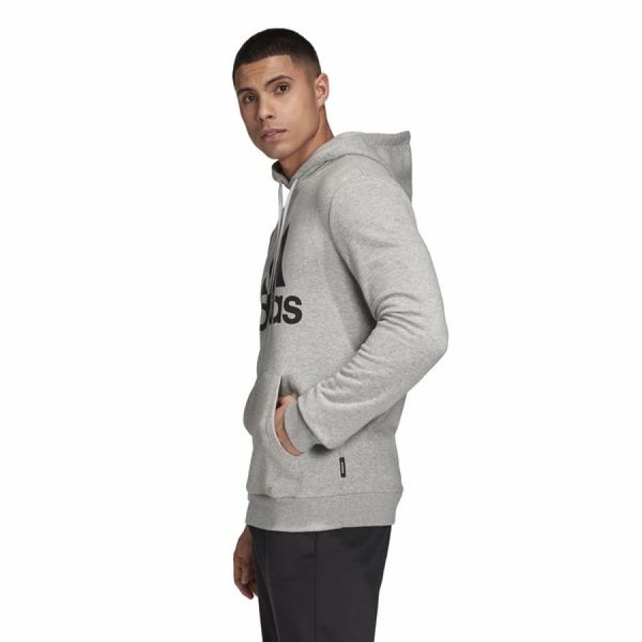 Mens Tops | * Adidas Medium Grey Heather Badge Of Sport French Terry Hoodie S