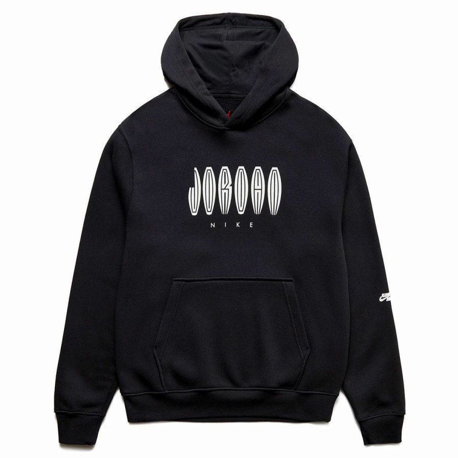 Hoodies & Sweatshirts | * Air Jordan Flight Remix Hoodie Black/Sail [010]