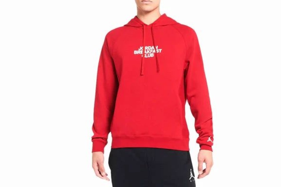 Mens Tops | * Men'S Jordan Red Dri-Fit Sport Bc Graphic Fleece Pullover Hoodie (Dq7330 687) M