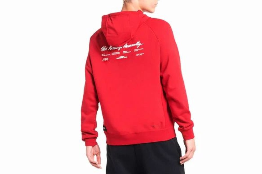 Mens Tops | * Men'S Jordan Red Dri-Fit Sport Bc Graphic Fleece Pullover Hoodie (Dq7330 687) M