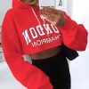 Outerwear | * London Champion Graphic Crop Hoodie