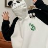 Outerwear | * Men'S Panda Design Pullover Hoodie