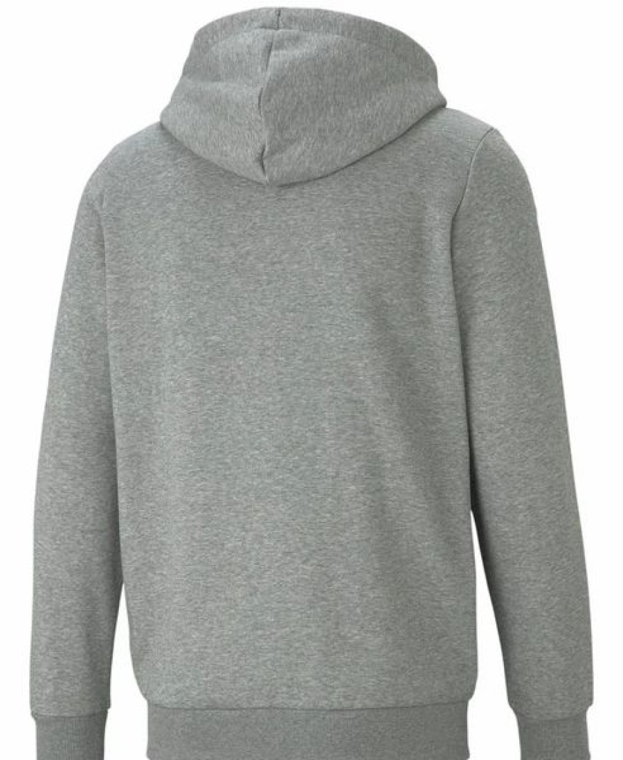 Mens Tops | * Men'S Puma Medium Gray Heather Ess Small Logo Full Zip Hoodie Mt