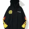 Outerwear | * Men'S Flame Letter Print Hoodie