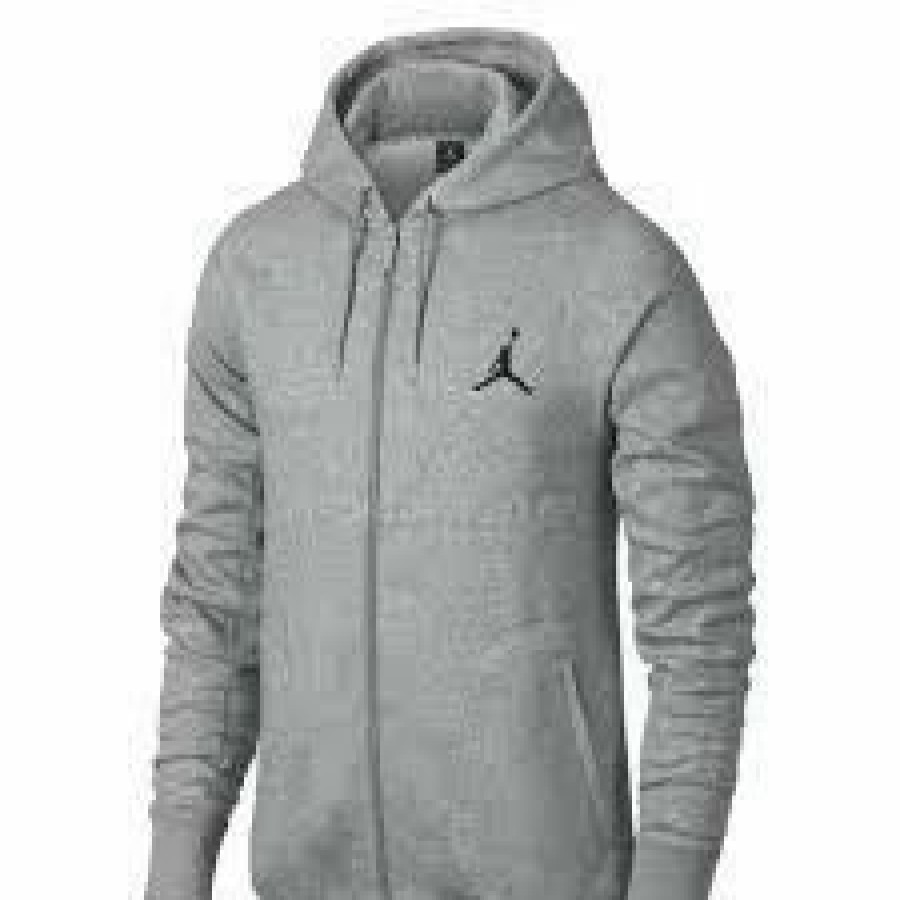 Mens Tops | * Jordan Gym Grey 23/7 Full Zip Fleece Hoodie S