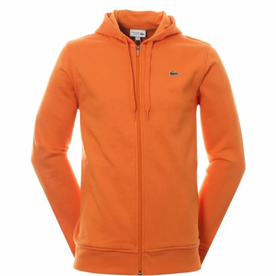 Mens Tops | * Lacoste Fango/Fango Lightweight Bi-Material Hoodie 3/S