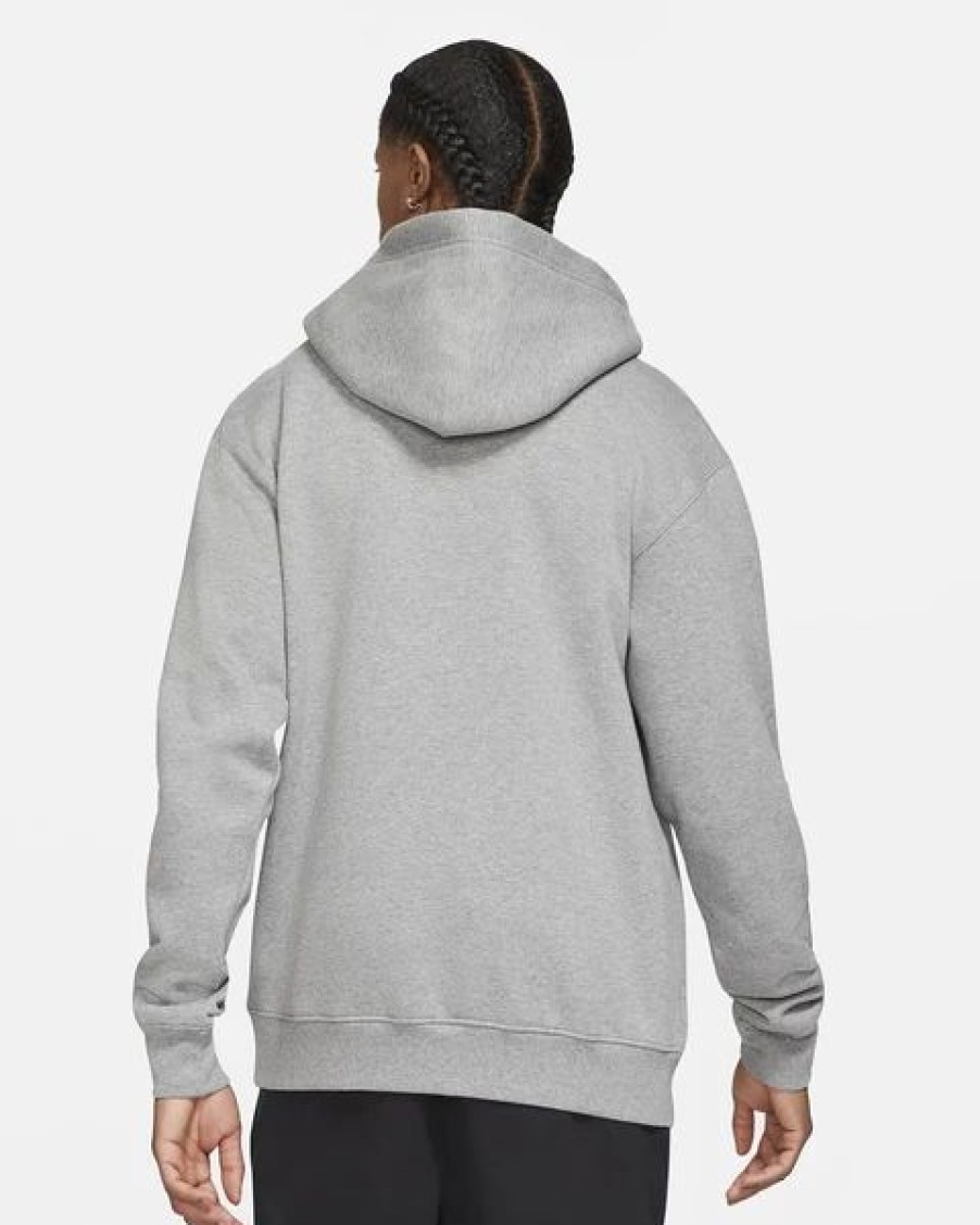 Mens Tops | * Men'S Jordan Carbon Heather Essentials Fleece Pullover Hoodie (Da9818 091) S