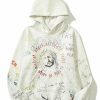 Outerwear | * Men'S Cotton Graffiti Print Hoodie