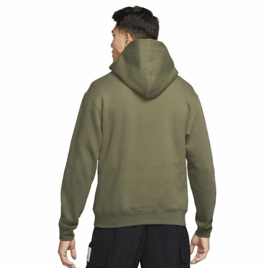 Mens Tops | * Jordan Medium Olive Essentials Fleece Pullover Hoodie (Da9818 222) S