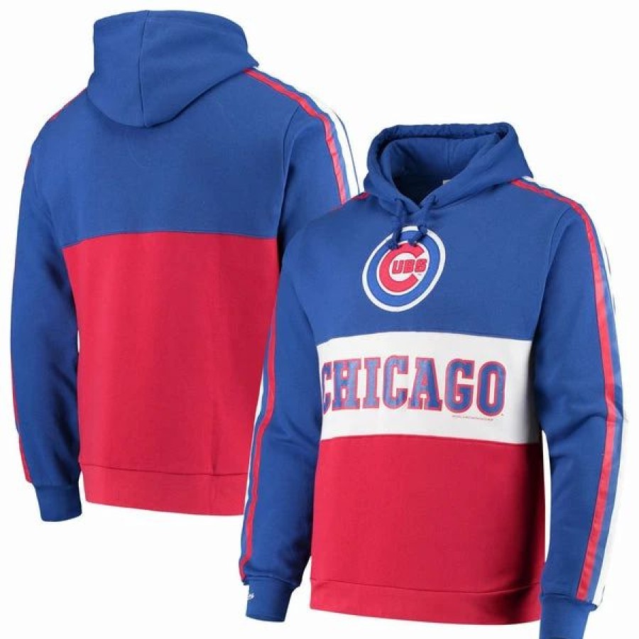 Mens Tops | * Mitchell & Ness Men'S Mitchell And Ness Royal Mlb Chicago Cubs Leading Scorer Fleece Hoodie S