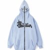 Outerwear | * Men'S Gothic Starry Embroidered Zip Up Hoodie