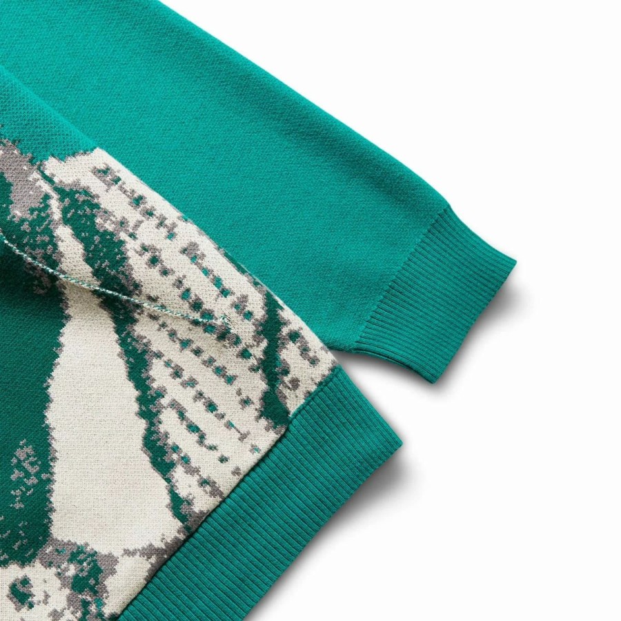 Hoodies & Sweatshirts | * Pleasures Delivered Jacquard Knit Hoodie Emerald