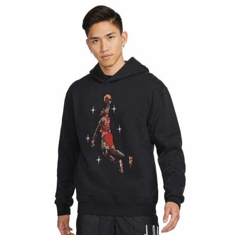 Mens Tops | * Men'S Jordan Black Essentials Graphic Hoodie S